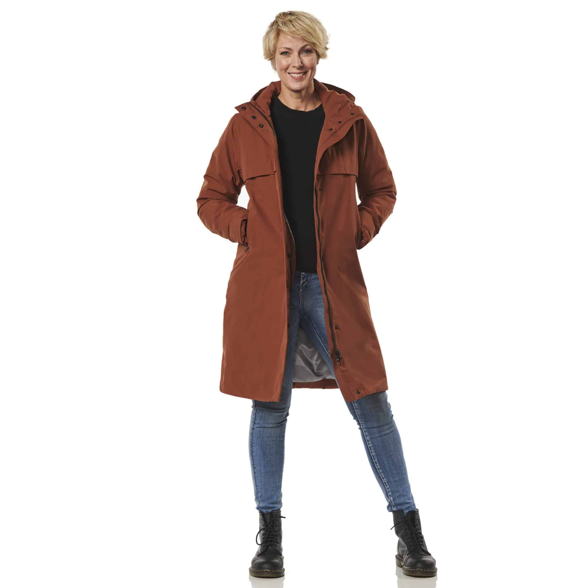 Winterjas Boston kangaroo voor open happy rainy days
