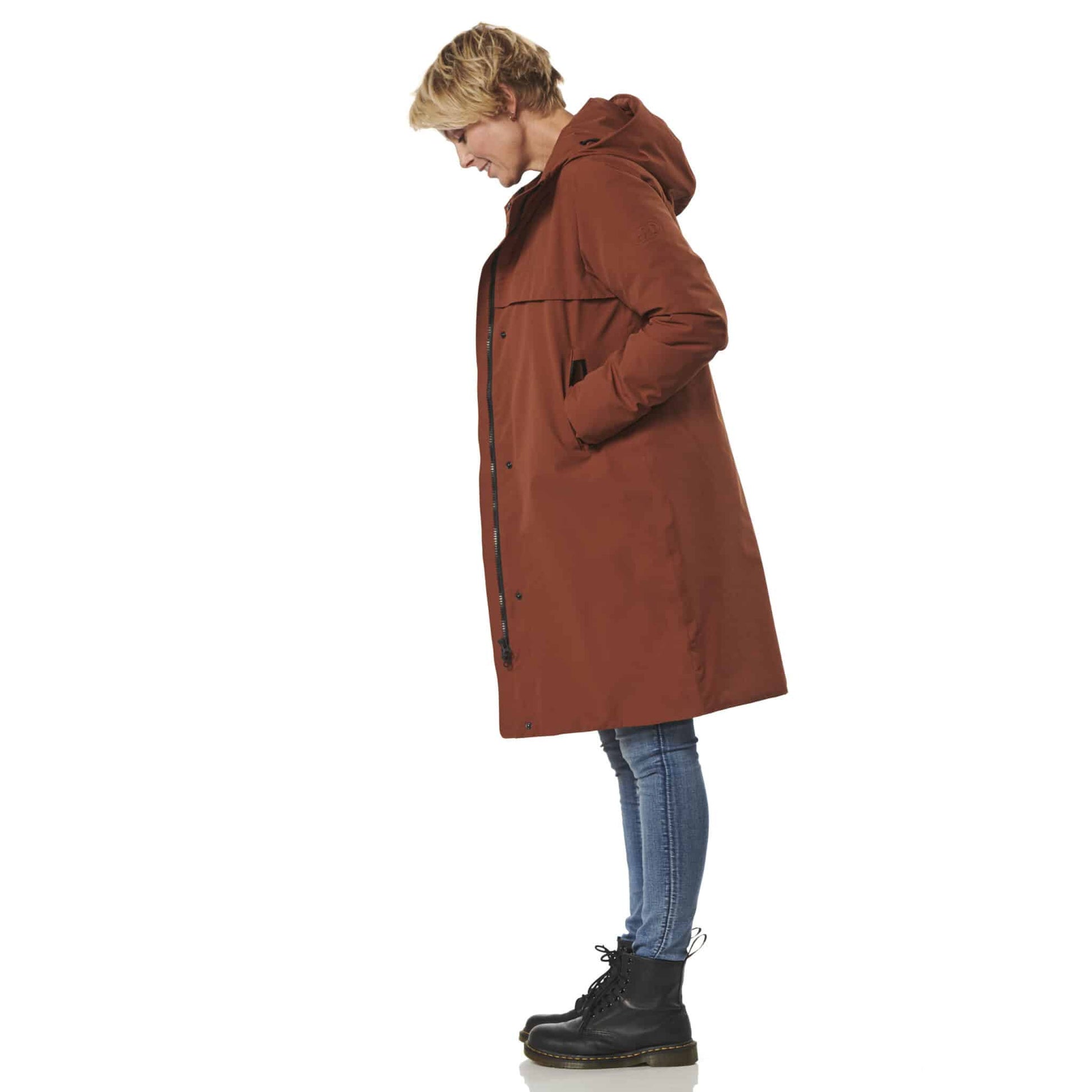 Winterjas Boston kangaroo zij open happy rainy days