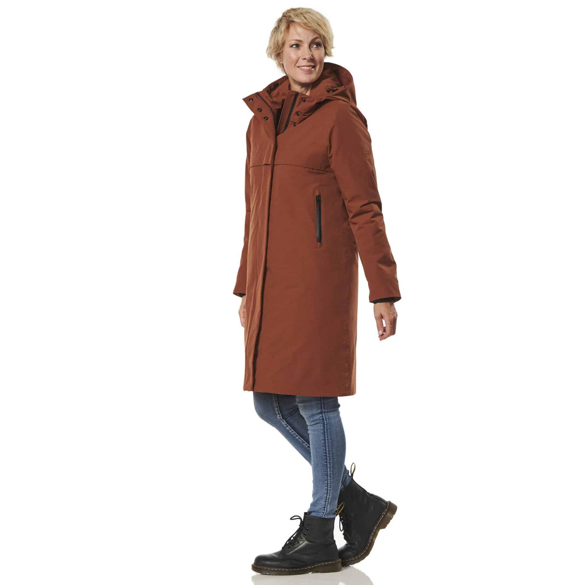 Winterjas Boston kangaroo zij happy rainy days