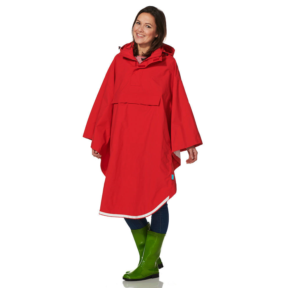 Regencape rood Happy Rainy Days 