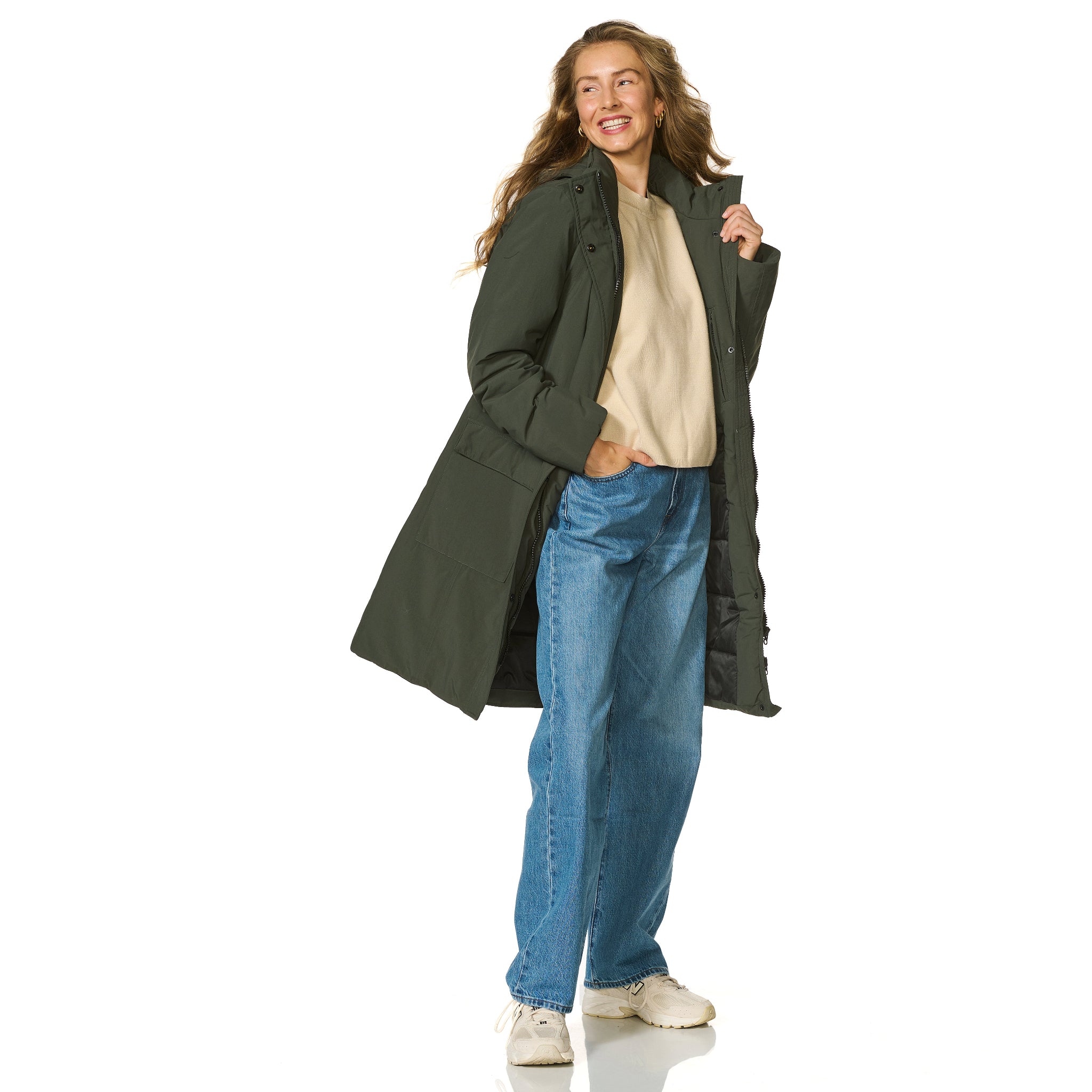 Winterparka Aspen donkergroen Happy Rainy Days