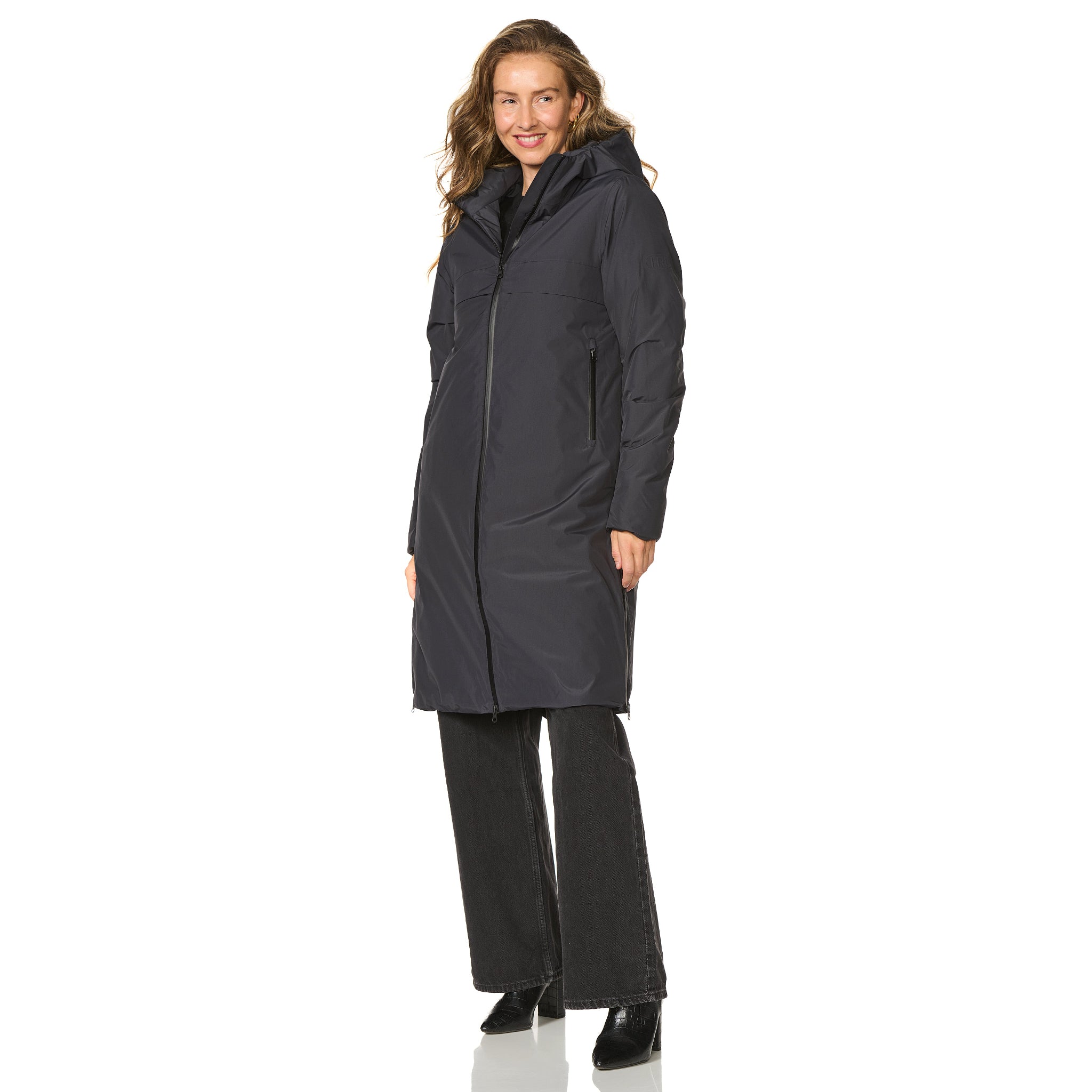 Winterjas Vegas blue graphite Happy Rainy Days 