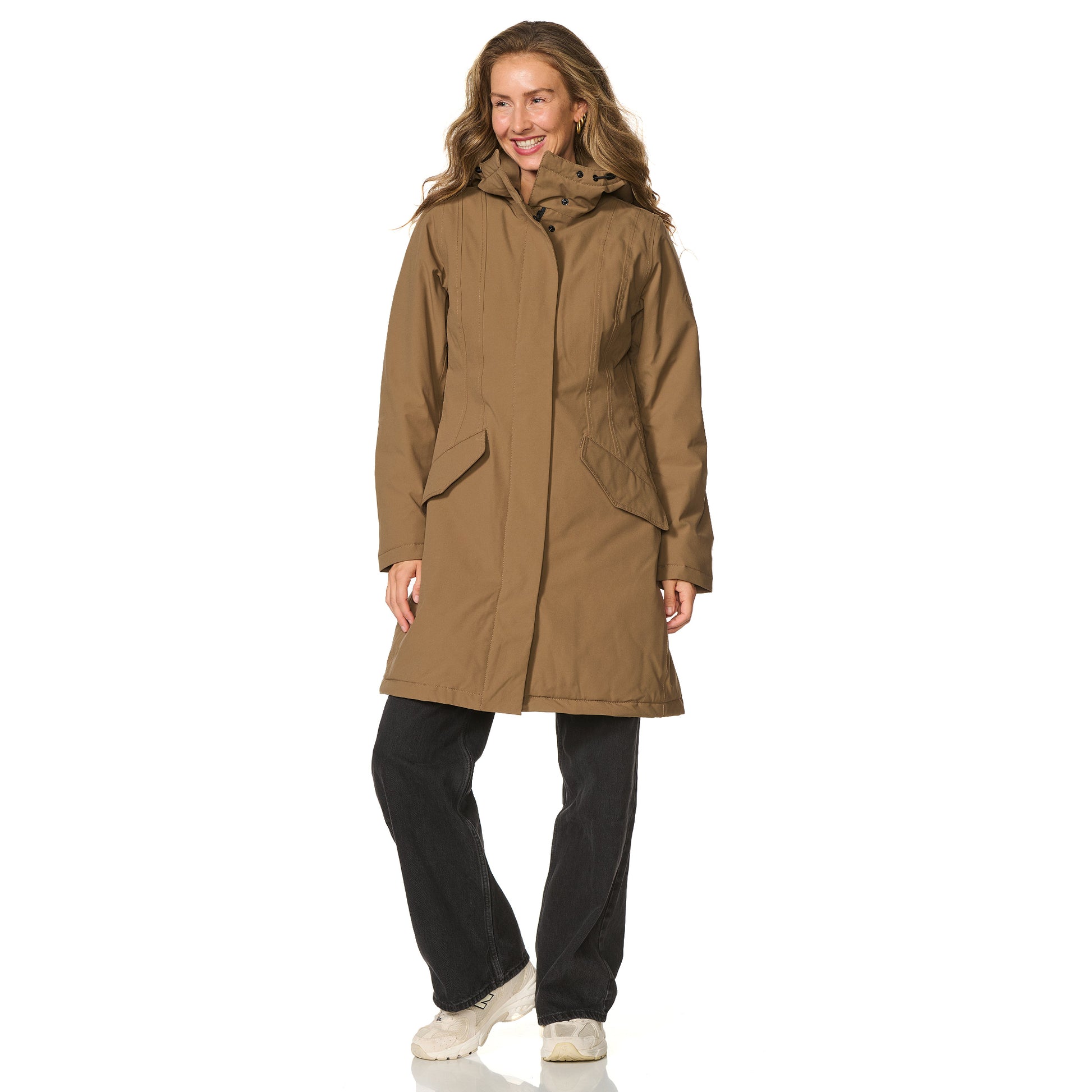 Winterjas Orlando Taupe Happy Rainy Days 